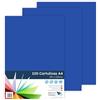 RAYLU PAPER - Cartoncini Colorati A4, 100 Pezzi Fogli Colorati 180g/m², 210 x 297 mm, Carta Colorata Proffesionale per l'ufficio e per l'artigianato (Blu Marino)