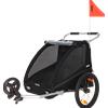 Thule Carrellino rimorchio bici per bambino THULE Coaster XT bike trailer+Stroll- black