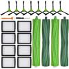 APZOVO Kit di Accessori Ricambi per iRobot Roomba i7 i7+ i7 Plus /i3 i3+ /i4 i4+ /i6 i6+ /i8 i8+ /j7 j7+ /E5 /E6 /E7/Combo i5 i5+ / j5 j5+, 4 Spazzole in Gomma, 8 Filtri, 8 Spazzole Laterali