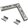 SXSJMY Raccordo Angolare Retto 90° per Grondaia 3,5 cm con 2 Connettori Inclusi