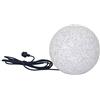 Trango 200 G - Sfera da giardino naturale IP65, effetto pietra granito, 20 cm, con 1 attacco E27 e cavo IP44 da 5 m, luce a sfera, sfera luminosa, lampada da esterno, sfera esterna senza lampadina