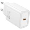 HOCO N60.U.WH - Caricabatterie USB-C 20W - Bianco - Uscita: USB-C: 20 W (PD/QC/FCP/AFC) - Spina UE - Dimensioni: 83 39,5 26,5 mm, Peso: 48 g.