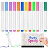 Aixxikum 12 Colori Penne per Lavagna LED, Pennarelli per Lavagna LED con Cancellino, Neon Cancellabili per Lavagna per Bambini, per Vetri e Lavagne Finestre Lavagna Bianca DIY Scarabocchi