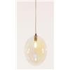 Illuminando UVA SOSPENSIONE SINGOLA CON SFERA IN VETRO IRIDESCENTE E ROSONE IN 4 COLORI LAMPADINA ATTACCO G9 MODERNA