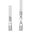 ERGAOBOY 2 pezzi di accoppiamento aria industriale maschio e kit di spine per 10MM OD x 6,5MM ID tubo, linea aria caricata a molla collegamento rapido tubo compressore pneumatico raccordi