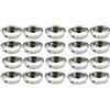 BOZONLI 20pcs Diametro 35mm Maniglie Rotonde Incasso de Porta Scorrevole in Acciaio Inox Maniglia da Incasso per Porta Armadio Cassetto (superficie inclinata)