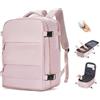 BJLFS Zaino Ryanair 40x30x20 Sottovuoto con pompa Zaino da Viaggio aereo Cabina 40x30x20 Impermeabile Bagaglio a Mano Wizzair Sottovuoto Borse da Cabina per Easyjet 45x36x20 Zaino Airback Donna