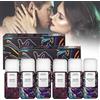 KEORHEZ Hommelure Fheromotherapy Set di 6 profumi festivi Hommelure Feromone Solid Perfume/Hommelure Festes Profum/Portable Perfume Long Lasting Unisex/per aumentare l'intimità per uomini e donne