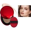 SONGVISON Fondotinta Super Fit Cushion Texture leggera, finitura semi-opaca Copertura costruibile per 72 ore.impermeabile, trucco trasparente Red+Shell+Air si concentra sul mantenimento di un'ottima copertura