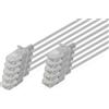 DIGITUS Cavo LAN Cat 6 - 2,0 m - 1 Gbit/s - 10 pezzi - U-UTP non schermato - Slim AWG 32/7 - PoE+ - LSZH - 250 MHz - Cavo di rete RJ45 - Grigio