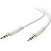 Adaptare cavo audio, da jack da 3,5 mm a jack da 3,5 mm, bianco, 300 cm