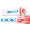 Meridol Dentifricio Protezione Completa con ingrediente antibatterico, lenisce le gengive irritate e i denti sensibili. Combatte i batteri della placca e previene il sanguinamento gengivale 75ml