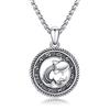 PARYFO Acquario, collana in argento sterling 925, con segno zodiacale dell'Acquario, collana con ciondolo dell'astrologia dell'oroscopo, gioiello di compleanno, regalo di Natale, per uomini e donne
