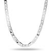 LeCalla Links - Collana in argento sterling 925 massiccio con chiusura a moschettone, 3 mm, 4 mm, taglio diamantato, per uomo e donna, realizzata in Italia (40, 45, 50, 55, 60, 61 cm), Length 20