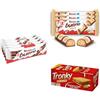Kinder & Ferrero, 26 Snack Assortiti con 2x5 Kinder Bueno, 2x3 Kinder Bueno White, 10 Tronky Sandwich, Idea Merenda