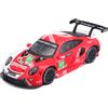 Burago Bburago B18-38308 Porsche 911 RSR Lemans, Scala 1:43, Rosso, Medio