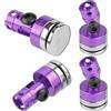 lvifloae 4 Pezzi in Alluminio RC Body Post Magnetic RC Body Mount Corpo Invisibile Post Mount buona Scx10 4Wd 1:10 RC Car Giallo Nero Viola (Viola)