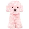 WEIGEDU Peluche a forma di cucciolo di cane rosa, giocattolo rosa, barboncino bichon frisé, peluche maltese, per ragazze, bambini, neonati, compleanno, Pasqua, Natale, 32 cm