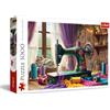 Trefl - Il laboratorio del mio sarto - Puzzle da 1000 pezzi - Puzzle che raffigura il banco di lavoro di un sarto, per adulti e bambini dai 14 anni in su