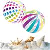WyupWbe 2 palline gonfiabili, colorate a righe, per bambini, gonfiabili e trasparenti, adatte per la spiaggia, le feste, la piscina e le attività all'aperto