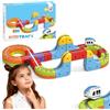 YESHIN Trenino Elettrico Cubo, Set di Binari Magici Clickrail, Set di Costruzioni di Treni Fai-da-Te con Layout 3D che Defiono la Gravità, Giocattolo Ferroviario Elettrico per Bambini, Regalo per