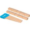 GOKI Holzbausteine mit Klettverbindungen und Säge: Säge: 26,5 x 9 x 1,2 cm, Holz, 11 Teile, per Set