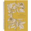 Clairefontaine 116349C - Jardin des Sens, Calendrier anniversaire perpétuel 23x17 cm, 50 pages imprimées, fermeture aimantée pour affichage sur la table.