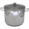 Karl Krueger Karl Krüger 72727 Pentola Jumbo in acciaio inox con coperchio in vetro 28 cm, capacità 14 litri / Pentola / Maxi pentola / INDUZIONE