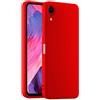 HULLIN Custodia per Telefono in Silicone Colorato, Adatta per iPhone XR (6.1) - Rosso Cina
