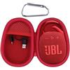 Aenllosi Custodia Rigida per JBL Clip 5 Altoparlante, JBL Moschettone | Struttura in EVA, Protezione da urti, Tasca interna in rete, Moschettone incluso, Formato dedicato al modello indicato