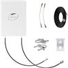 KASER Antenna 5G Esterna Monobanda N78 3300-3800 MHz Pannello Mimo Guadagno fino a 15 dBi Cavi T240 da 10M - V4