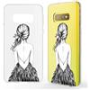 NALIA Custodia Motivo compatibile con Samsung Galaxy S10e, Sottile Disegno Silicone Cellulare Protettiva Cover Ultra-Slim Telefono Protezione Bumper Gomma Morbido Case, Designs:Bird Princess