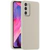 HULLIN Custodia per Telefono in Silicone Colorato, Adatta per Samsung Galaxy A41 (6.1) - Bianco antico