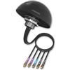 LINOVISION Antenna MIMO 5-in-1, 2X 4G LTE, 1x GNSS, 2X Wi-Fi, Antenna SMA da Tetto per Esterni, Cavo 3 Metri, Compatibile con IOT-R32, Inhand IR302, Teltonika RUT241/240/360/956