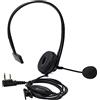 HYS Walkie Talkie Auricolare con Microfono a Boom Girevole Auricolare a Cancellazione del Rumore Compatibile per Baofeng UV-5R BF-888s Kenwood 2 Vie Radio
