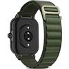 KeeFos 20MM Cinturino Alpine Loop per Amazfit Cheetah 2 Pro/T-Rex 3 Pro 44mm/Active 2/2 Square/GTR Mini/GTR 42mm/GTS 4/GTS 4 Mini/3/2e/2 Mini/2/Bip 3 Pro/3, Cinturino in Nylon - Verde