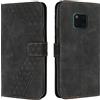 OKZone Cover per Huawei Mate 20 PRO, Custodia in PU Pelle per Huawei Mate 20 PRO, Custodia a Libro Protettiva Folio Portafoglio con Chiusura Magnetica e Slot per Carte Wallet Case Flip Cover (Nero)