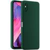 HULLIN Custodia per Telefono in Silicone Colorato, Adatta per iPhone XS Max (6.5) - Verde scuro