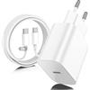 ZMHPJQ Caricatore USB C,USB-C a C da 2M,Caricabatterie Rapido Batterie di Per Apple iPhone 17/16/15/Plus/Air/Pro/Max,Per Galaxy S25/S24,Per iPad/Pro/Min,Tipo C Cavetto Ricarica Charger Adattatore