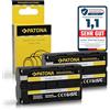 PATONA 2X Batteria per Sony NP-F550 F530 F730 F750 F930 F950 2200mAh | Batteria di ricambio per videocamere, indicatori LED, lampade, luci video, monitor fotocamera e field recorder