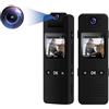 NinjaCam Nuova Versione Body Cam Polizia, Telecamera spia, 4K Mini Telecamera Dash Cam per Forze di Polizia Bici, Microcamera di Sicurezza, Videocamera Esterna Visione Notturna per Casa Ufficio