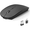 RaceGT Mouse wireless Bluetooth 5.4+USB C+USB A, mouse senza fili silenzioso ricaricabile, Magic Mouse ultra piatto per Mac, MacBook Air/Pro,iPAD, PC, Laptop, Computer