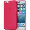 doupi UltraSlim Custodia per iPhone 6 Plus / 6S Plus (5,5 Pollici), Satinato fine Piuma Facile Mat Semi Trasparente Cover, Rosso