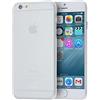 doupi UltraSlim Custodia per iPhone 6 Plus / 6S Plus (5,5 Pollici), Satinato fine Piuma Facile Mat Semi Trasparente Cover, Bianco