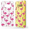 NALIA Custodia Motivo compatibile con Samsung Galaxy S10e, Sottile Disegno Silicone Cellulare Protettiva Cover Ultra-Slim Telefono Protezione Bumper Gomma Morbido Case, Designs:Flamingo Pink