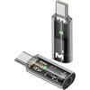 QIANRENON Adattatore USB-C a 3.5 mm per Cuffie, Connettore Audio a 4 Poli TRRS per Smartphone e Auto Audio CTIA OMTP - 2 Pezzi