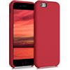 kwmobile Cover per Apple iPhone 6 / 6S Custodia - Back Case per Smartphone in Silicone TPU - Protezione Gommata - rosso classico