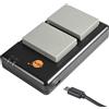 DSTE DE DSTE BLN-1 (2 pezzi) Batteria di ricambio ricaricabile e caricatore Dual compatibile con Olympus OM-D E-M1, OM-D E-M5, Pen F, Pen E-P5, OM-D E-M5 Mark II