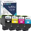 LCL CS310 Cartucce di Toner Compatible per 70C2HK0 70C2HC0 70C2HM0 70C2HME | 4000pages+3 * 3000pages per Lexmark CS310 CS310n CS310dn CS410 CS410n CS410dn Cs410dtn CS510 CS510de(KCMY,4-Pack)