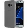 doupi UltraSlim Custodia per Samsung Galaxy S7 Edge, Satinato fine Piuma Facile Mat Semi Trasparente Cover, Grigio